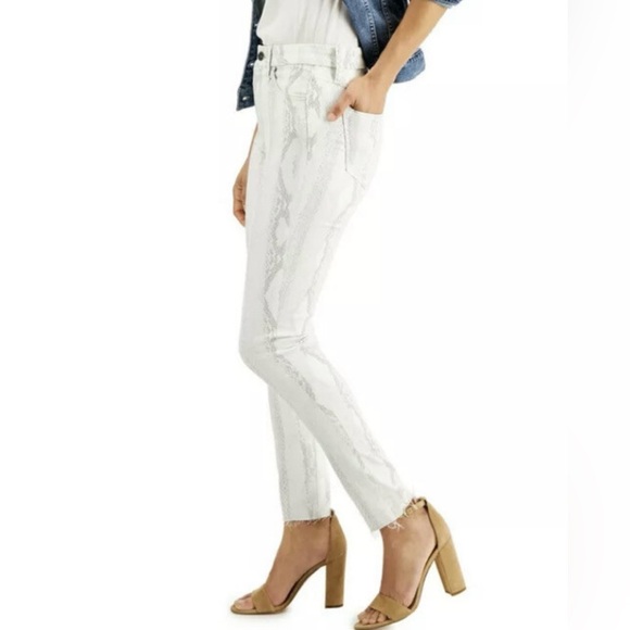 JOE’S Jeans Hi(Rise) Honey High Rise Curvy Skinny Ankle Snake Print Denim 25 NWT - Picture 1 of 12
